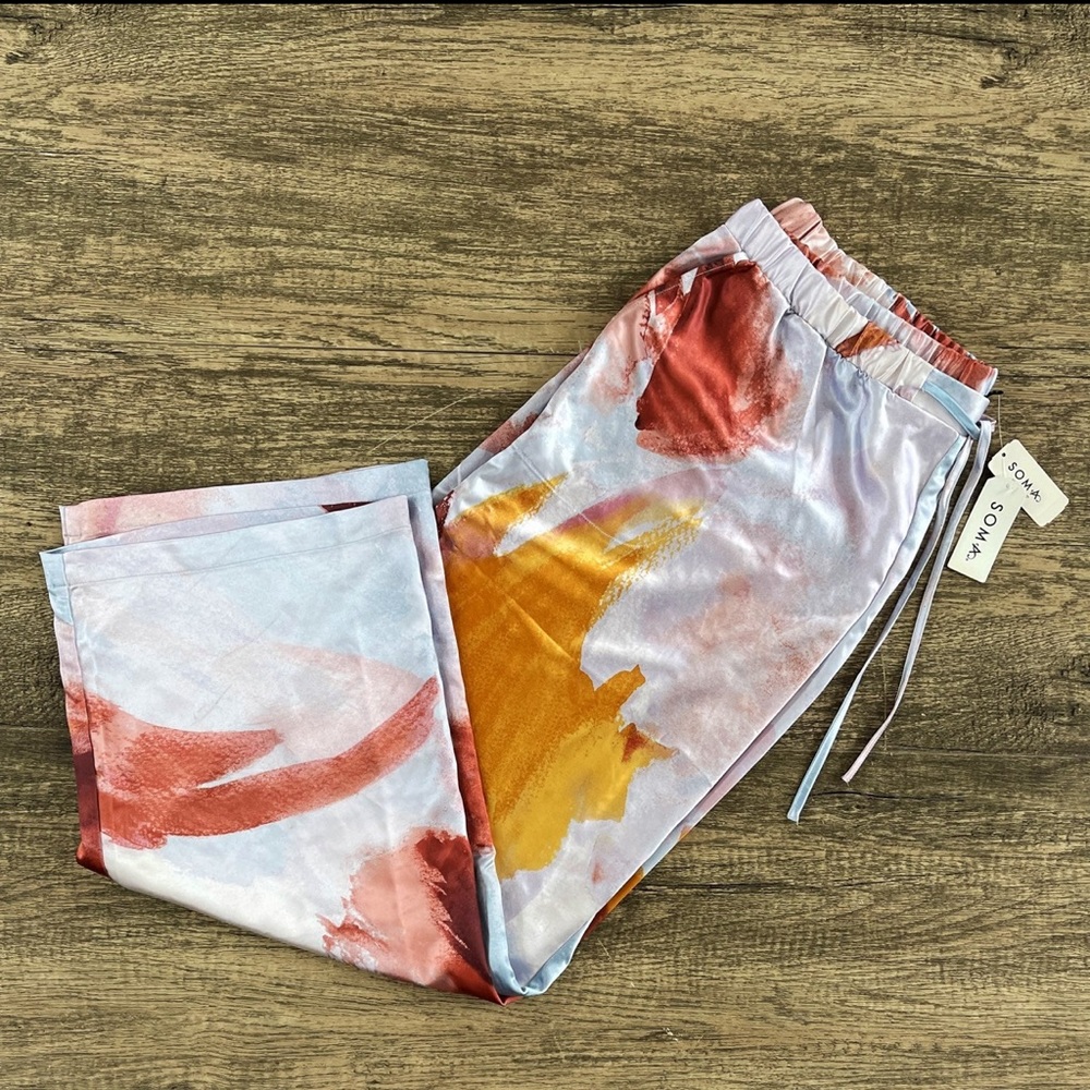 Used SOMA Satin Sleep Pants